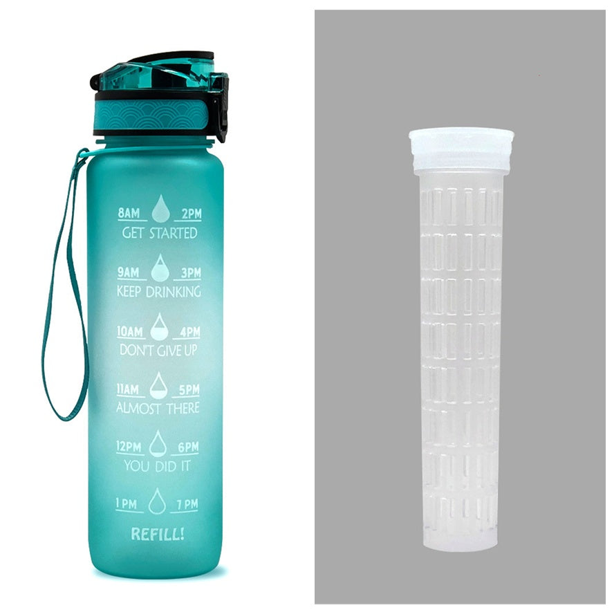 1L Tritan-Wasserflasche mit Zeitmarkierung