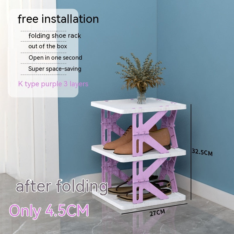 Kunststoff-installationsfreies Schuhregal