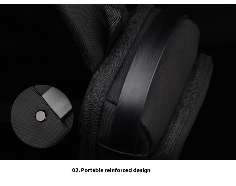 Herren Crossbody Umhängetasche mit USB-Ladefunktion