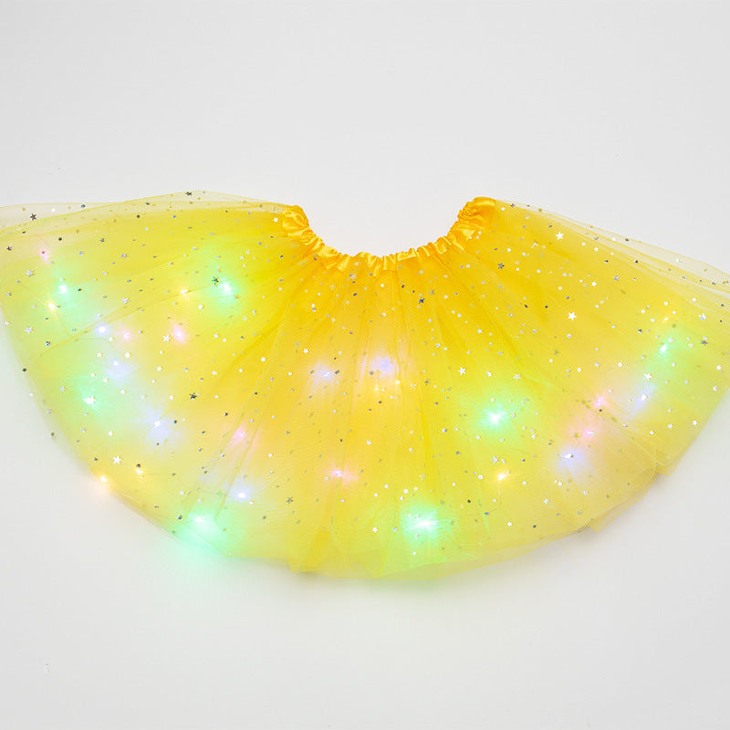 Magischer und leuchtender LED-Prinzessin-Rock