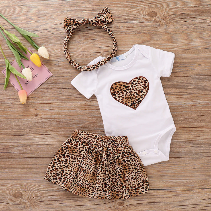 Baby Mädchen Leopard Set