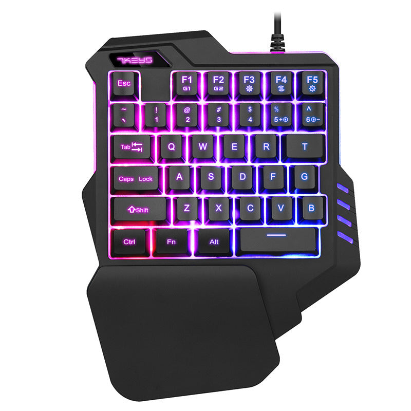 Einhändige RGB-Gaming-Tastatur