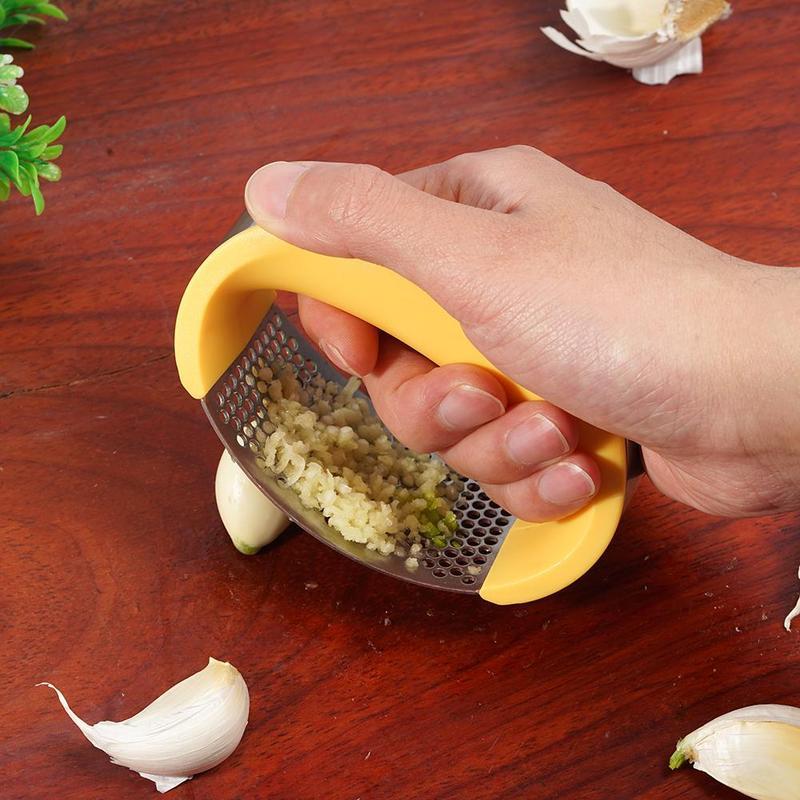 Edelstahl Knoblauch Stampfer
