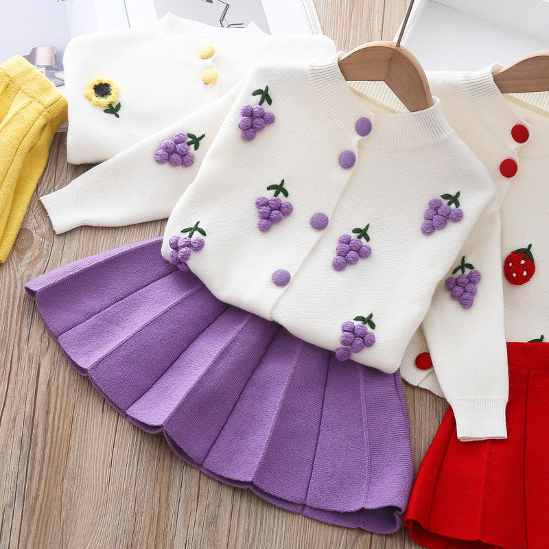 Zweiteiliges Pulloverkleid für Kinder