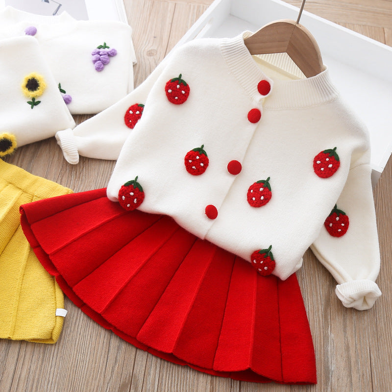 Zweiteiliges Pulloverkleid für Kinder