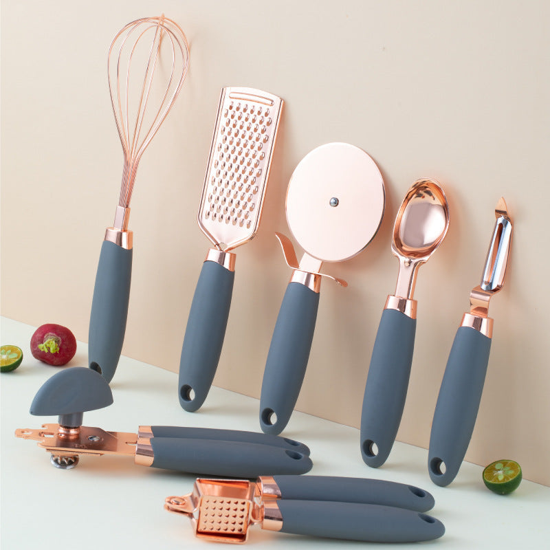 Küchen-Haushaltsschäler-Gadget-Kupferbeschichtungsset