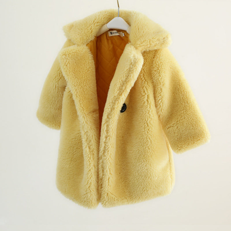 Baby Mädchen Pelzmantel