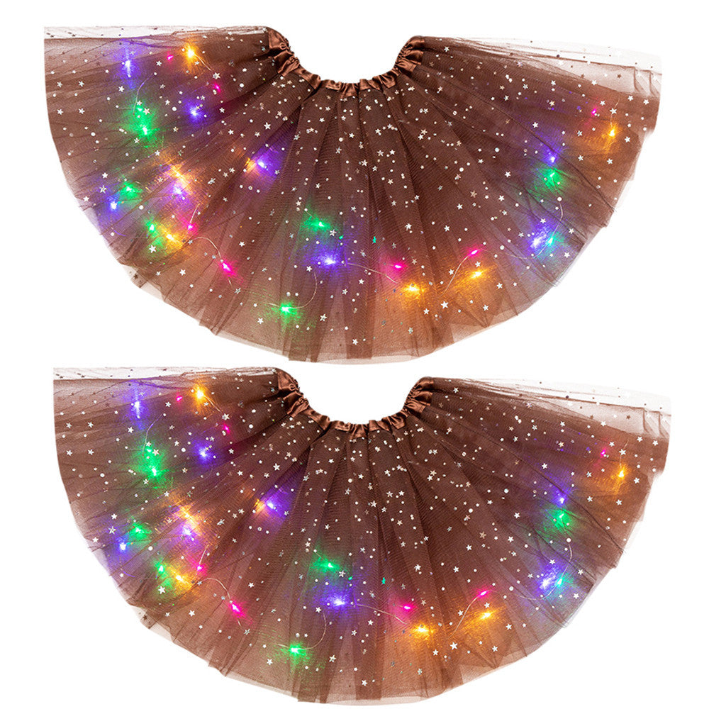 Magischer und leuchtender LED-Prinzessin-Rock