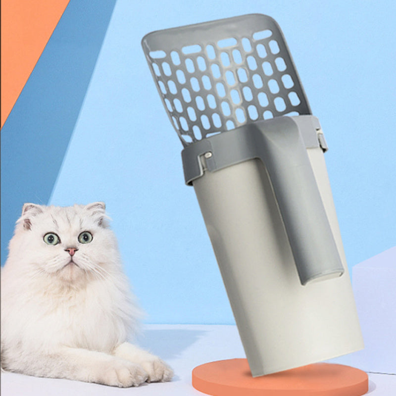Aufbewahrungsbox mit integriertem Lazy Cat Streuschaufel-Set