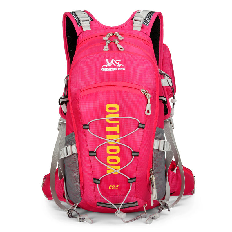 Rucksack zum Radfahren, Wandern, Bergsteigen und Langlaufen, Sport-Laufrucksack, leicht und atmungsaktiv