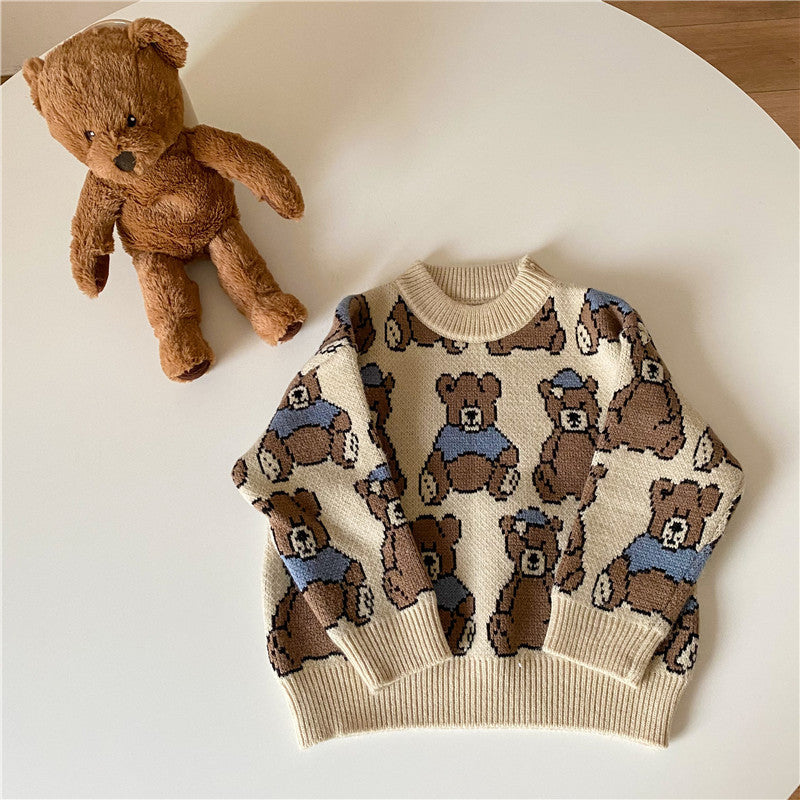 Unisex Bär Pullover