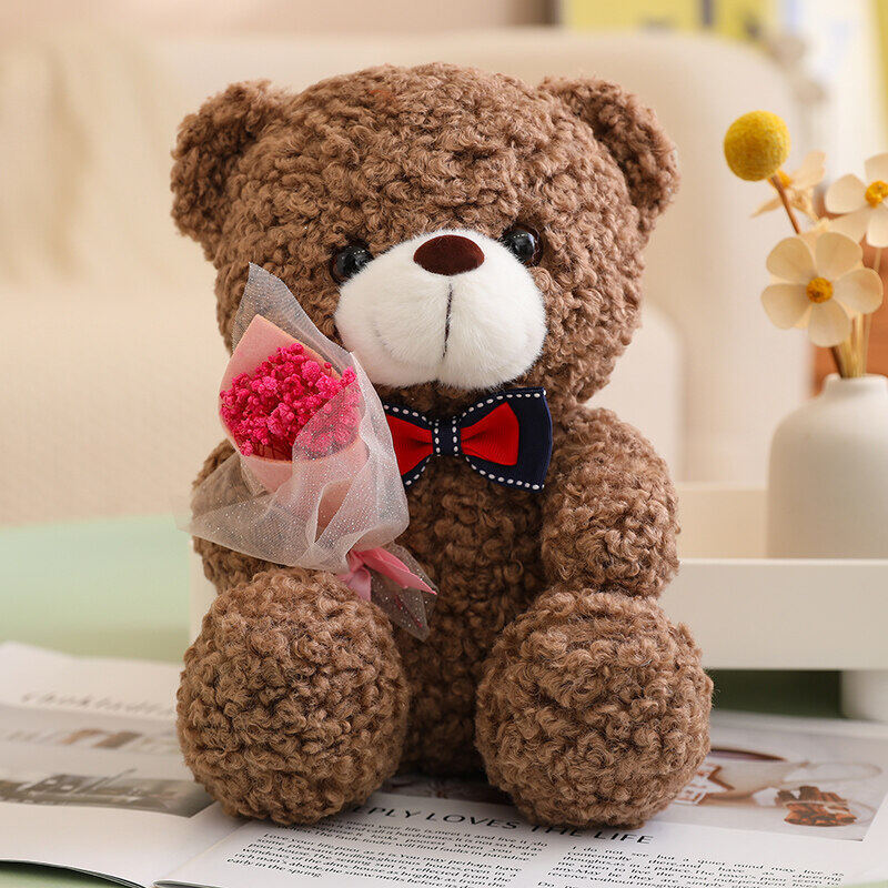 Valentinstag Geschenk - Teddybär mit Rose