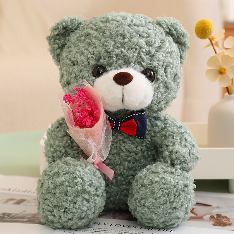 Valentinstag Geschenk - Teddybär mit Rose