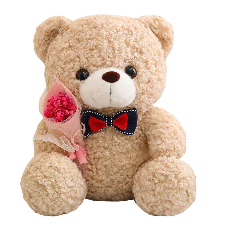 Valentinstag Geschenk - Teddybär mit Rose