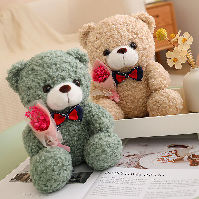 Valentinstag Geschenk - Teddybär mit Rose