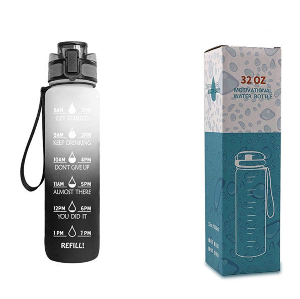 1L Tritan-Wasserflasche mit Zeitmarkierung