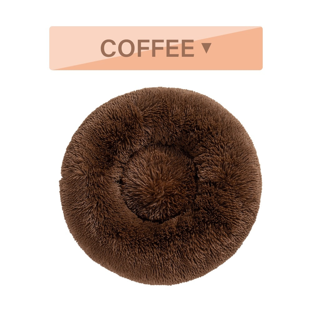 Flauschiges Donut-Hundebett