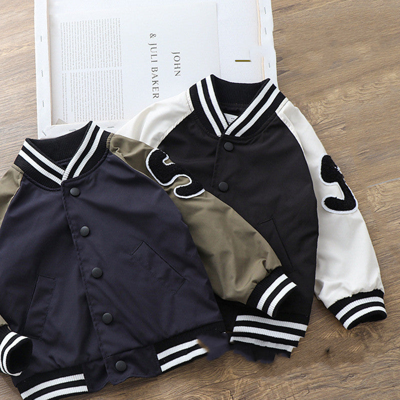 New Boys Handsome Baseball Uniform - Collegejacke