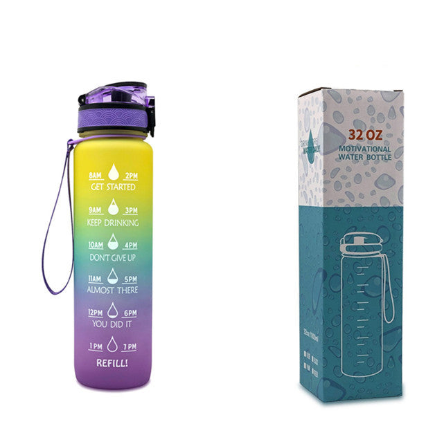 1L Tritan-Wasserflasche mit Zeitmarkierung