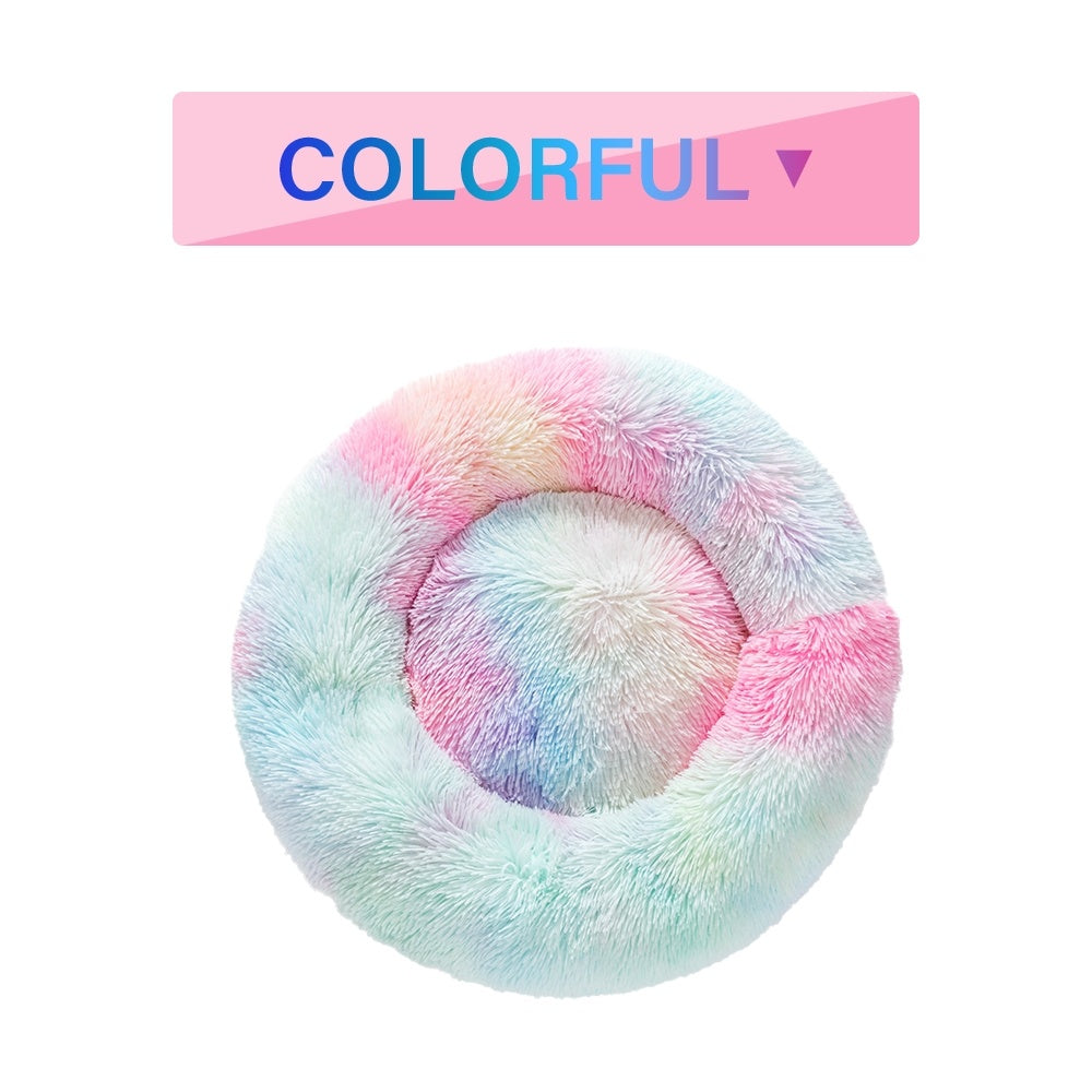 Flauschiges Donut-Hundebett