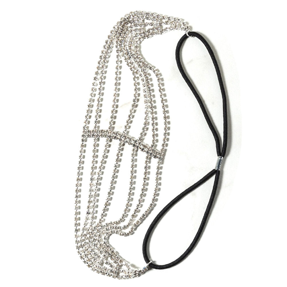 Diamond Strass elastisches Stirnband