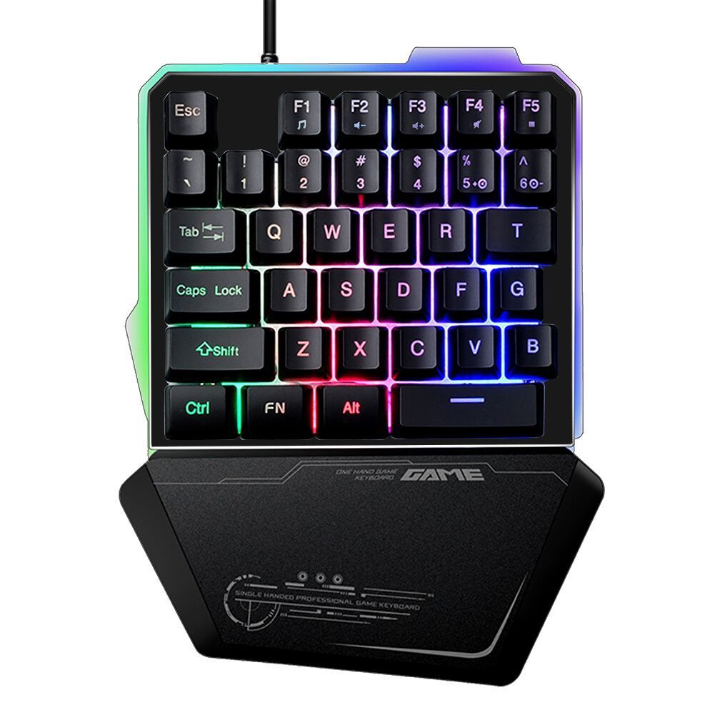 Einhändige RGB-Gaming-Tastatur