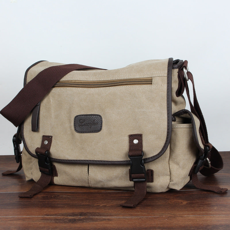 Canvas-Umhängerucksack für Herren „Postman“