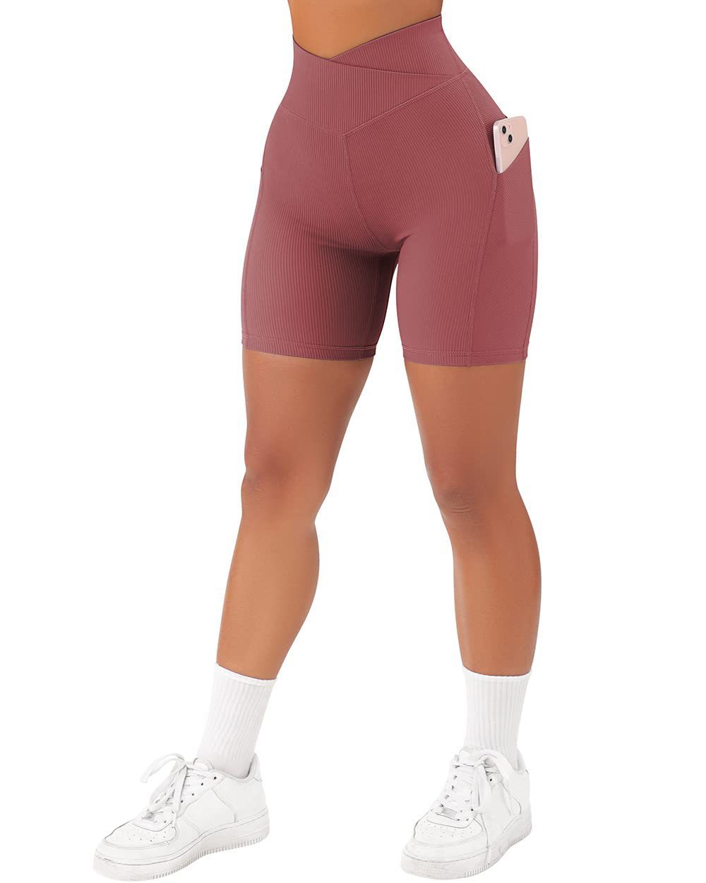 Damen Fitness Tight mit Handy Tasche