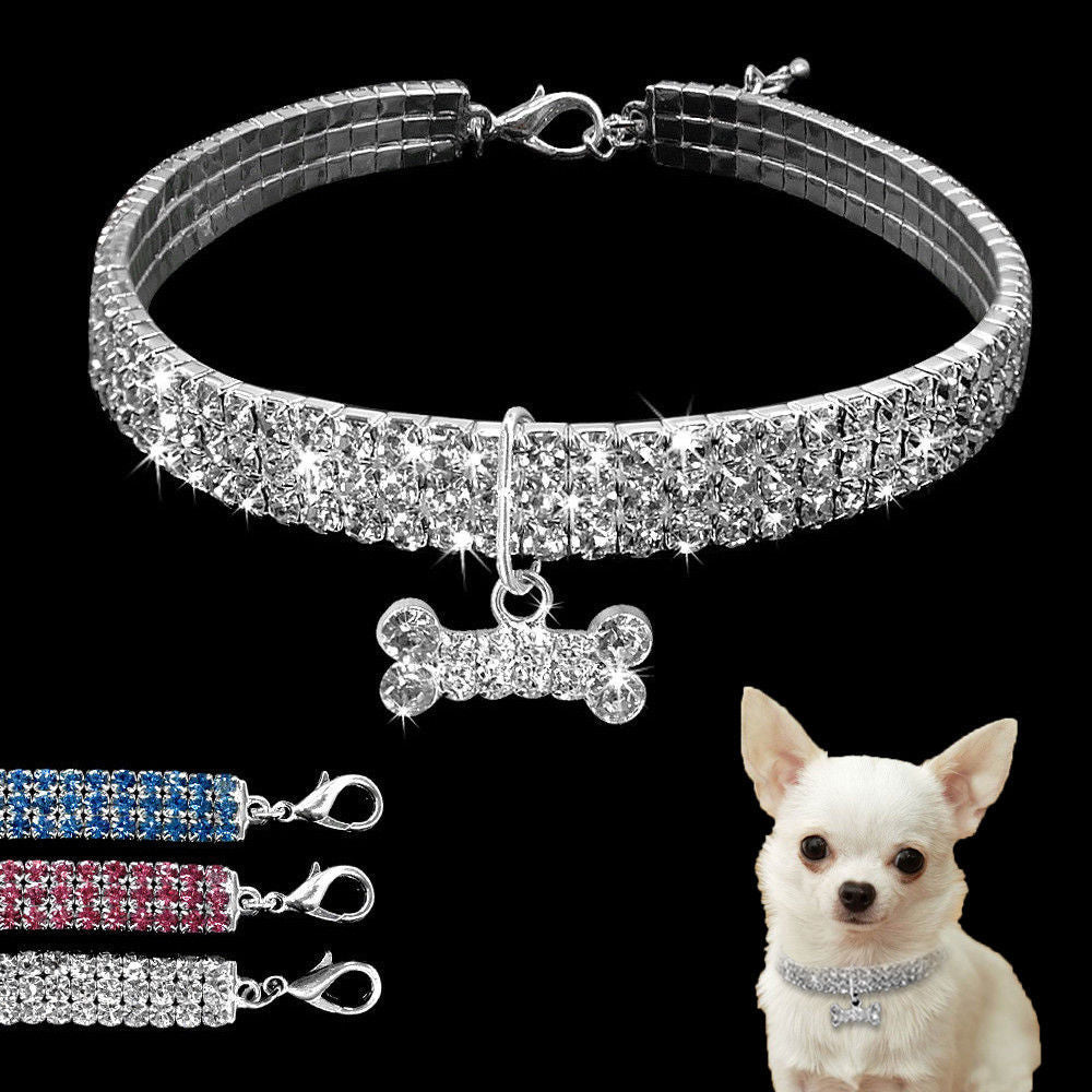 Bling Strass Hundehalsband