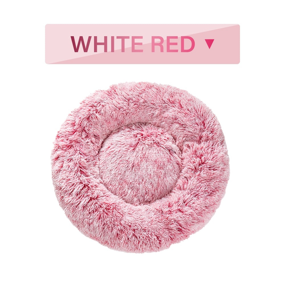 Flauschiges Donut-Hundebett