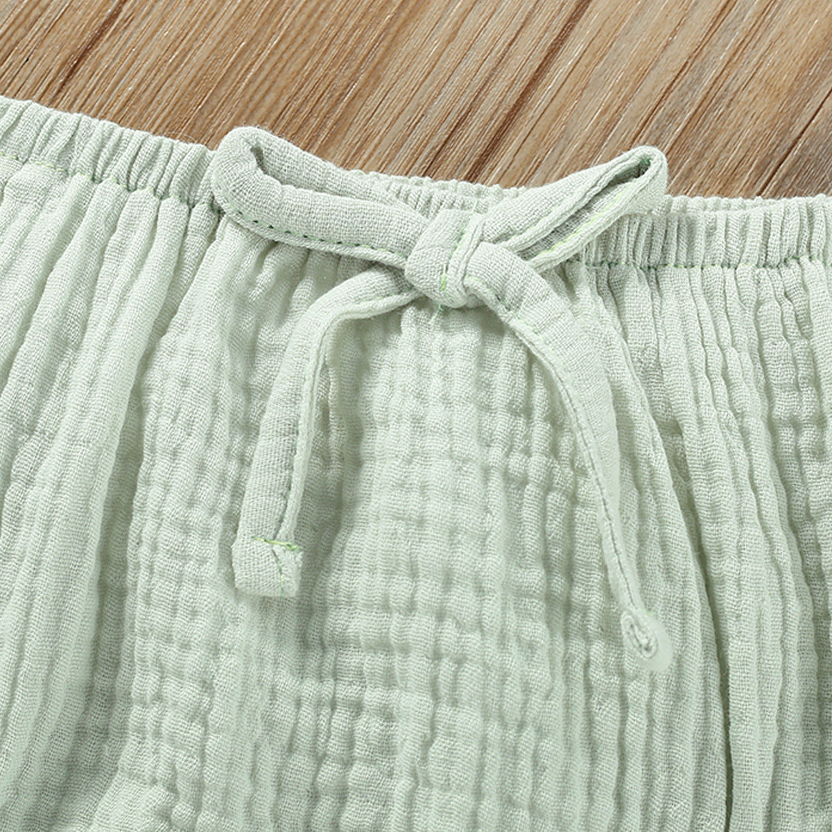 Einfarbiger Hotpants-Anzug mit Sling-Top für Mädchen