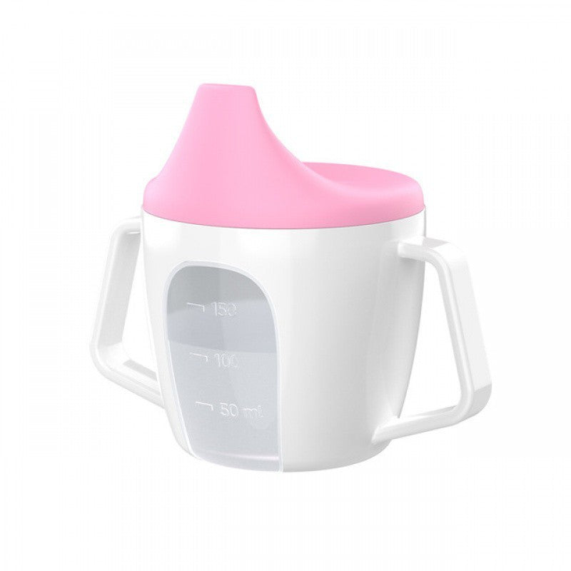 Kinder Becher aus Silikon mit Strohhalm