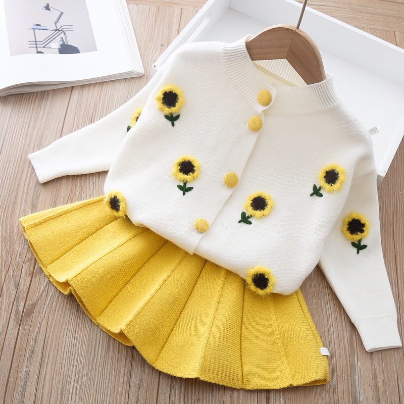 Zweiteiliges Pulloverkleid für Kinder