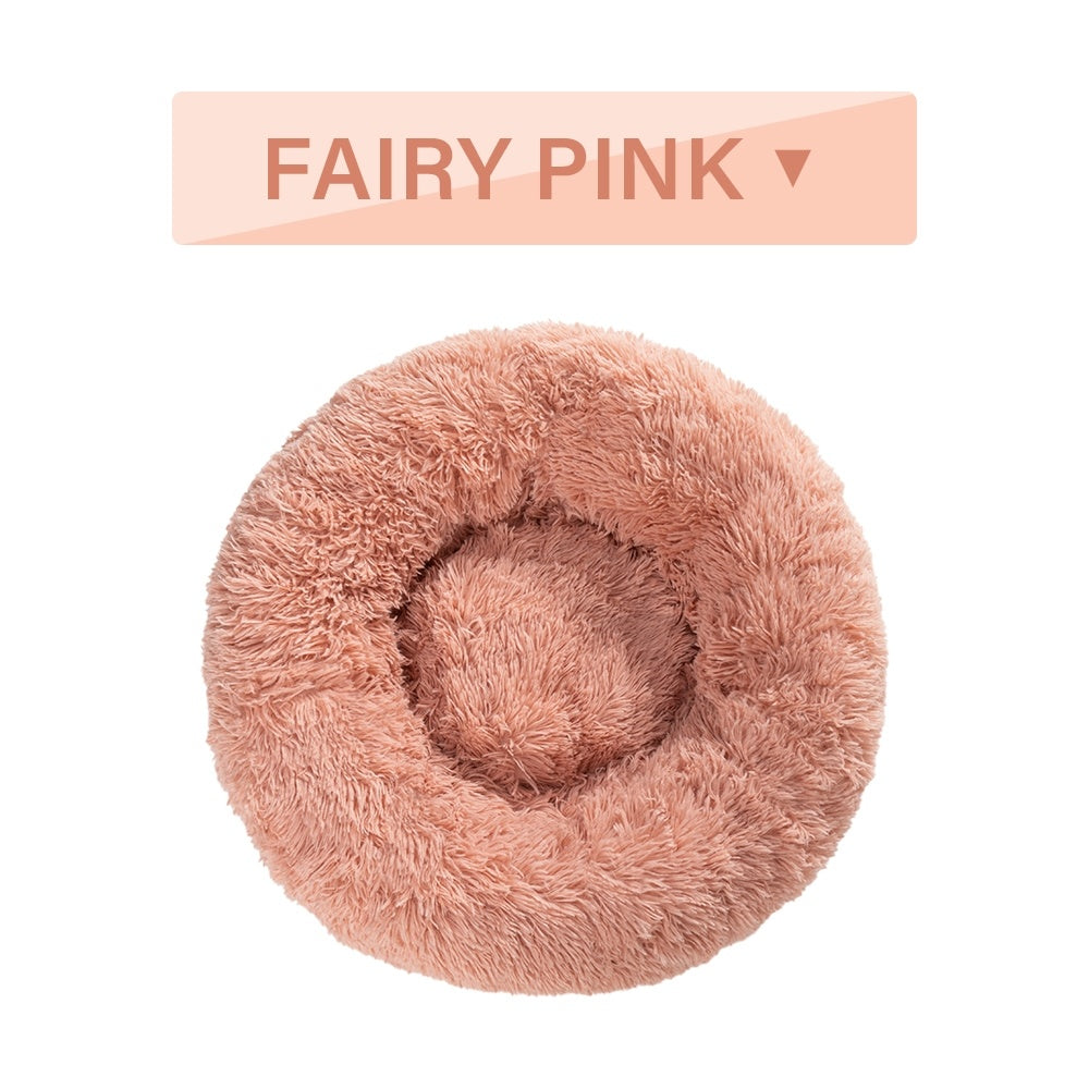 Flauschiges Donut-Hundebett