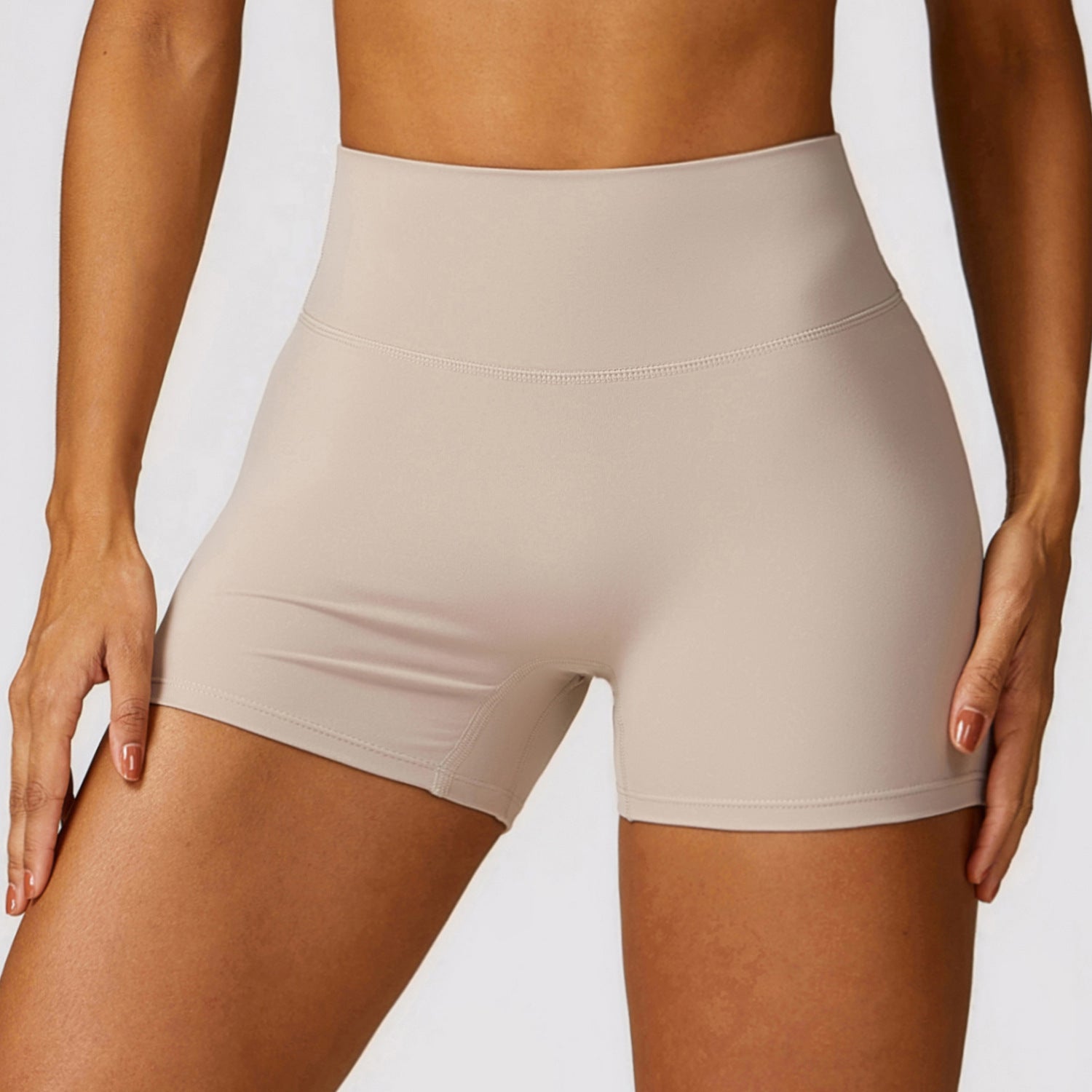 Damen High Waist Yoga - Fitness Shorts