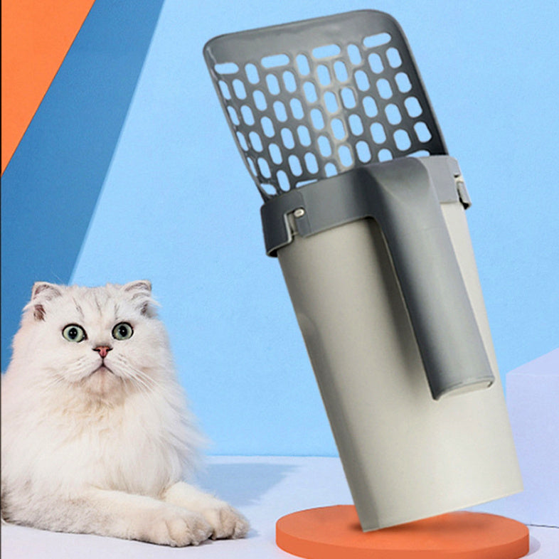 Aufbewahrungsbox mit integriertem Lazy Cat Streuschaufel-Set