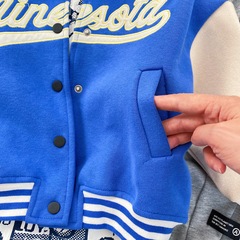 Kinder Baseball-Uniform Jacke