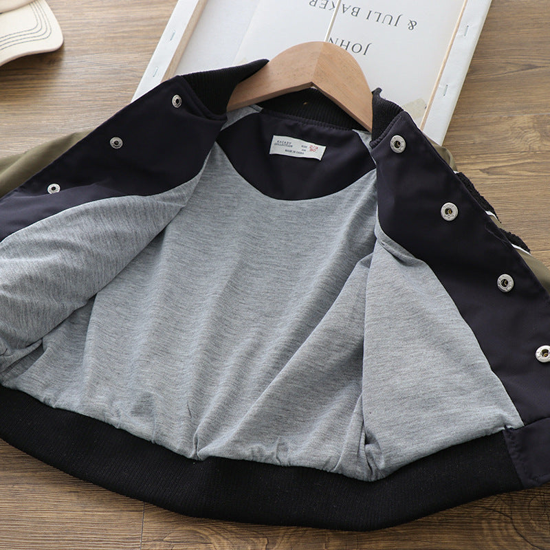 New Boys Handsome Baseball Uniform - Collegejacke