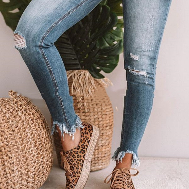 Damen Schuhe mit Leopardenmuster