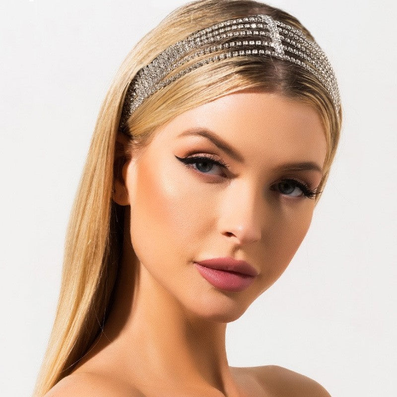 Diamond Strass elastisches Stirnband