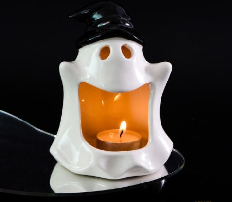 Halloween Keramik Kerzenhalterung