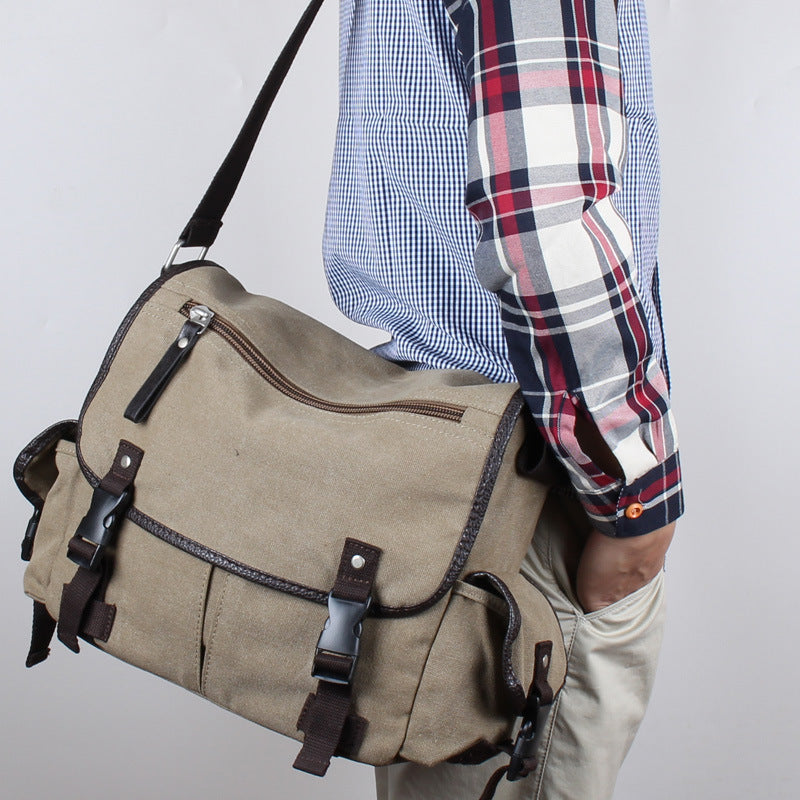Canvas-Umhängerucksack für Herren „Postman“