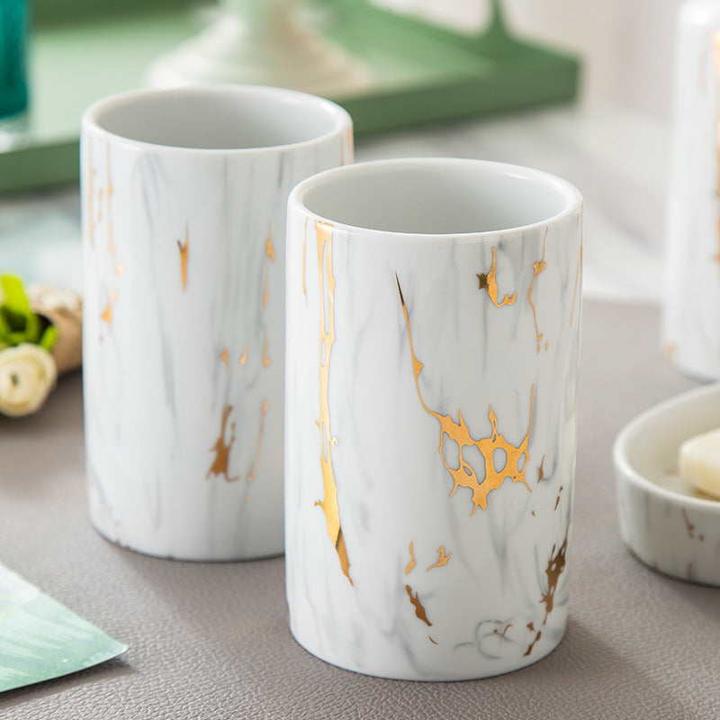 Badezimmer Marmor Set