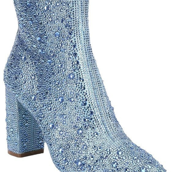 Modische Stiefeletten mit Strass