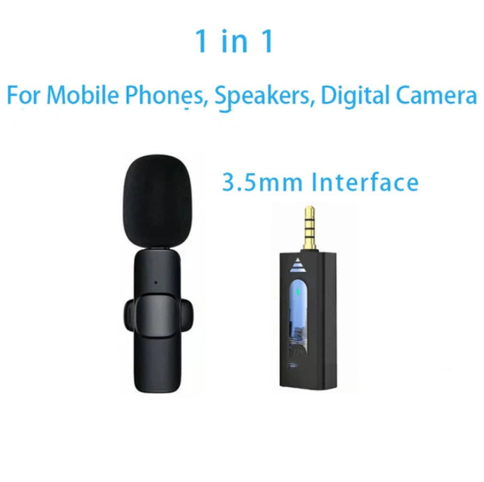 Kabelloses 360° Lavalier Mikrofon für Handy