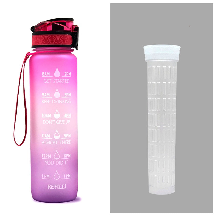 1L Tritan-Wasserflasche mit Zeitmarkierung