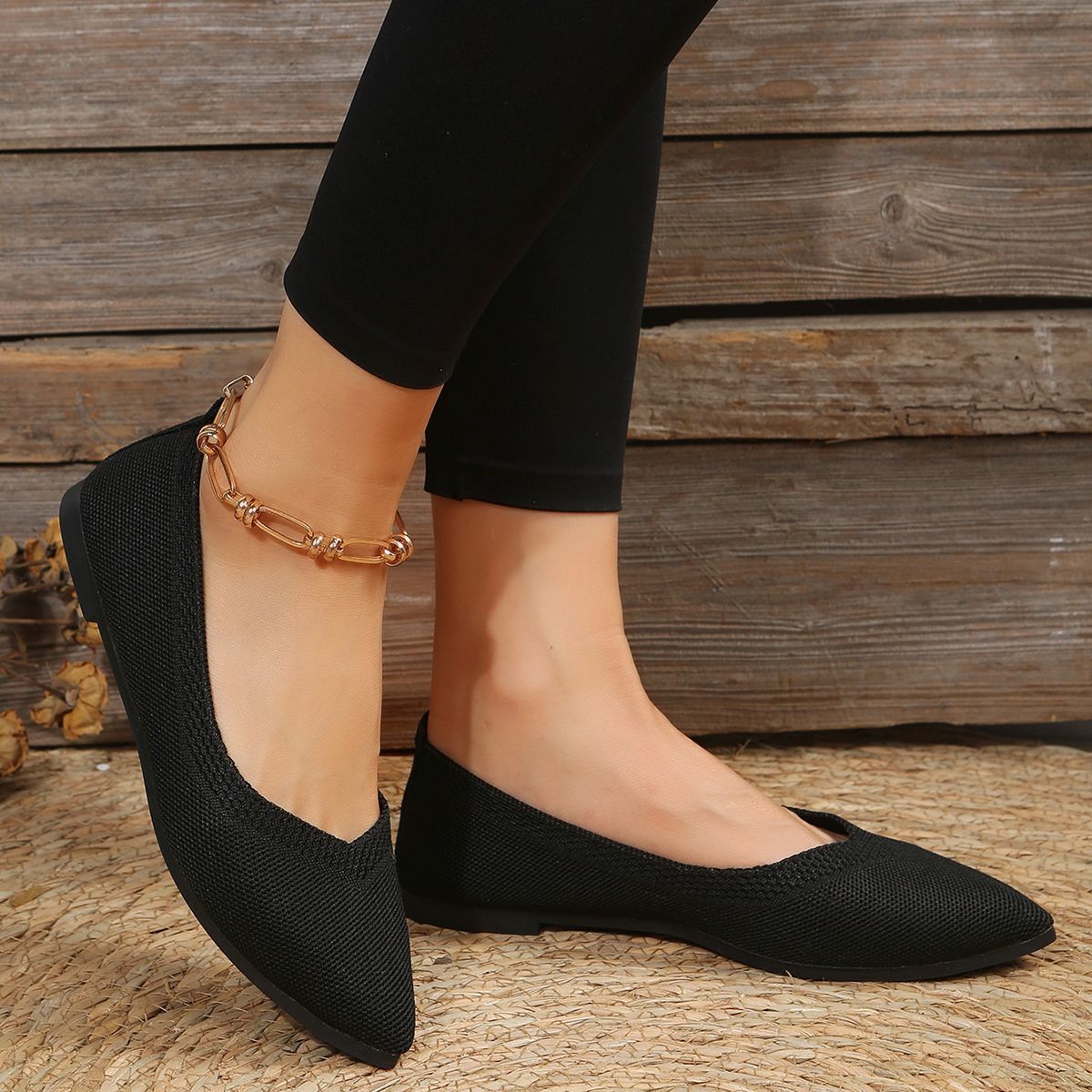 Bequeme Spitzförmige Ballerinas