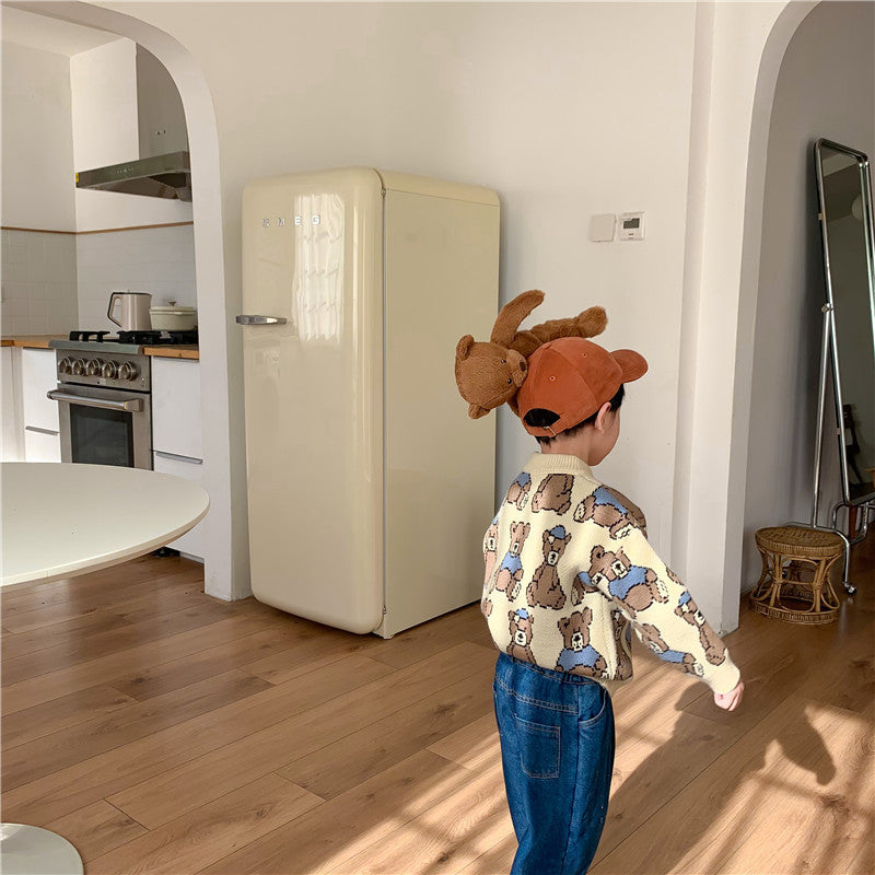 Unisex Bär Pullover