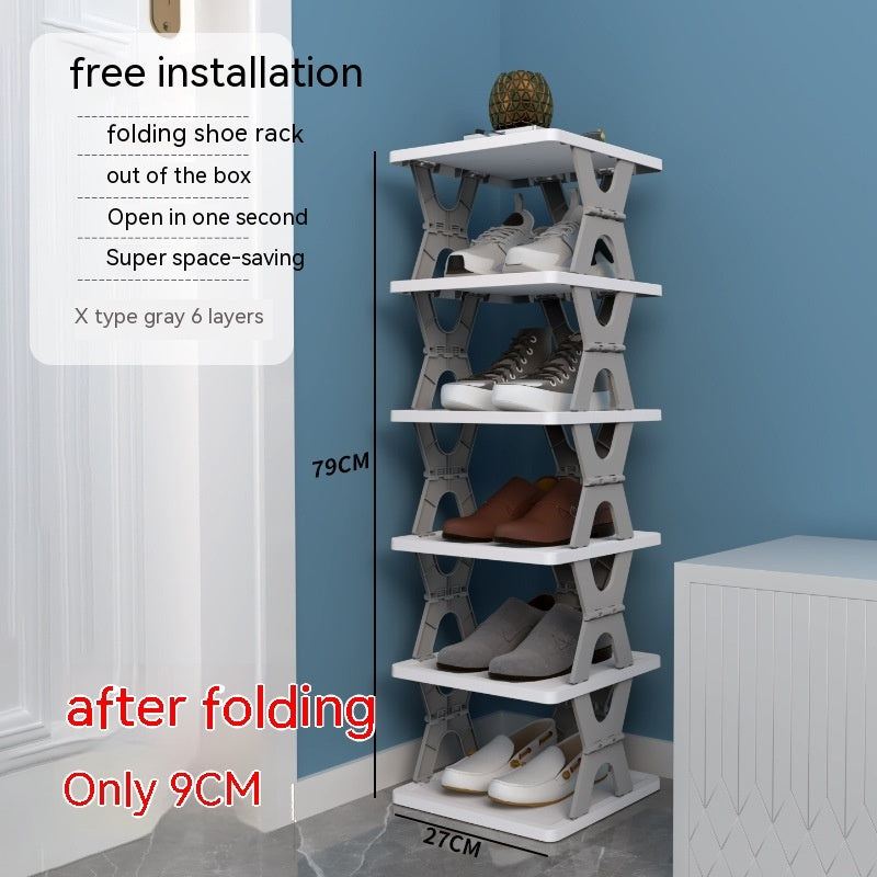 Kunststoff-installationsfreies Schuhregal