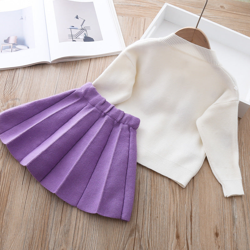 Zweiteiliges Pulloverkleid für Kinder